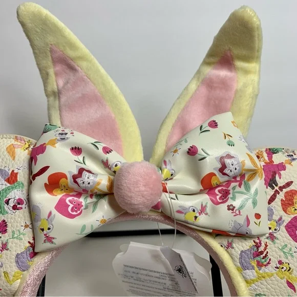 NWT. Disney. Rabbits reign Minnie ears. Ears feature many classic bunnies